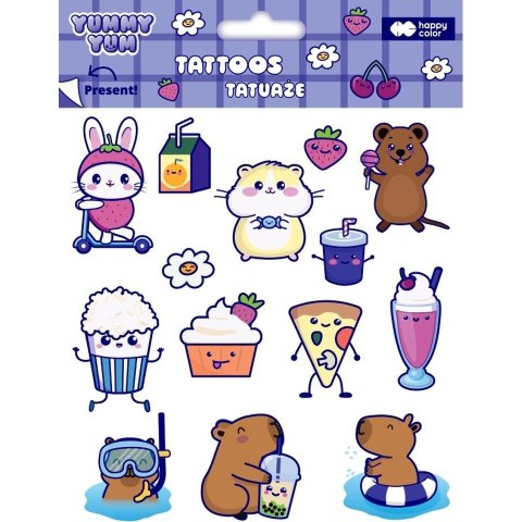 Tatuaż zmywalny YUMMY YUM Happy Color (HA 4261 1520-KP03) Tatuaż zmywalny YUMMY YUM Happy Color (HA 4261 1520-KP03)