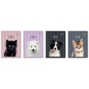 Zeszyt PUPPY SIGN A5 32k. 70g linia kolor Interdruk