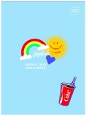 Zeszyt tematyczny COCA COLA MAT+UV A6 32k. krata Interdruk (do słówek)