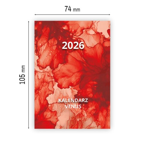 Kalendarz książkowy (terminarz) VENUS A7 Press Kalendarz książkowy (terminarz) VENUS A7 Press