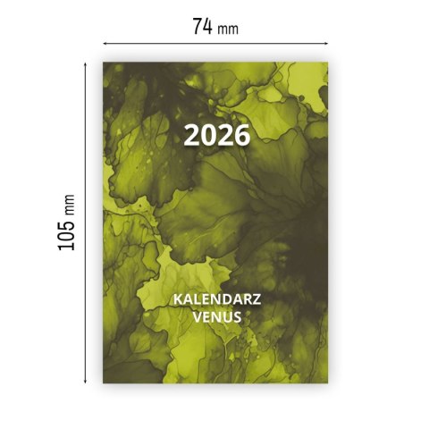Kalendarz książkowy (terminarz) VENUS A7 Press Kalendarz książkowy (terminarz) VENUS A7 Press