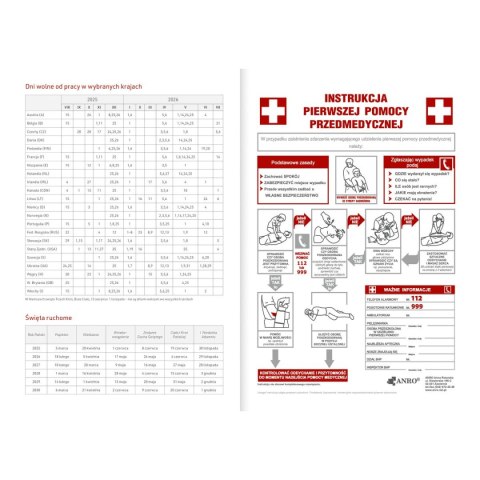 Kalendarz nauczyciela książkowy (terminarz) EKO MAPA A5 Wydawnictwo Wokół Nas (A5TA072B)
