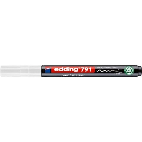 Marker olejowy PCR E-791 biały 1,0-2,0mm okrągła końcówka Edding (ED-791PCR049) Marker olejowy PCR E-791 biały 1,0-2,0mm okrągła końcówka Edding (ED-791PCR049)