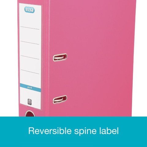 Segregator dźwigniowy 8 cm Pro+ A4 80mm różowy Elba (100023300)
