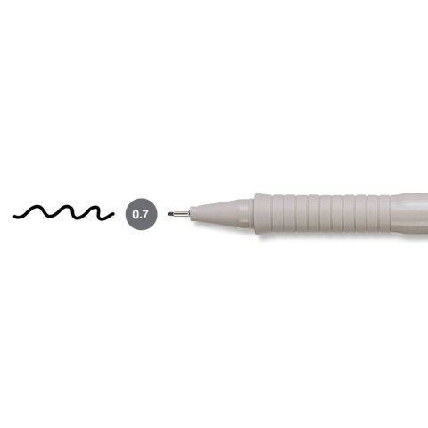 Cienkopis kreślarski Ecco Pigment czarny 0,7mm 1kol. Faber Castell (FC166799) Cienkopis kreślarski Ecco Pigment czarny 0,7mm 1kol. Faber Castell (FC166799)