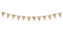 Girlanda Flagietki, kraft, 2,1 m Partydeco (FLG17)
