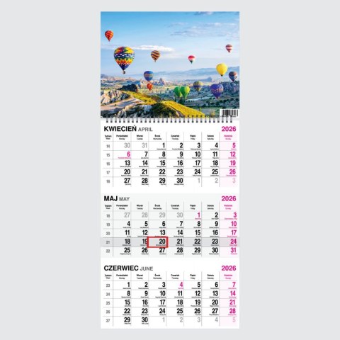 Kalendarz ścienny BUKIET 310mm x 790mm Press
