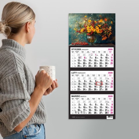 Kalendarz ścienny BUKIET 310mm x 790mm Press