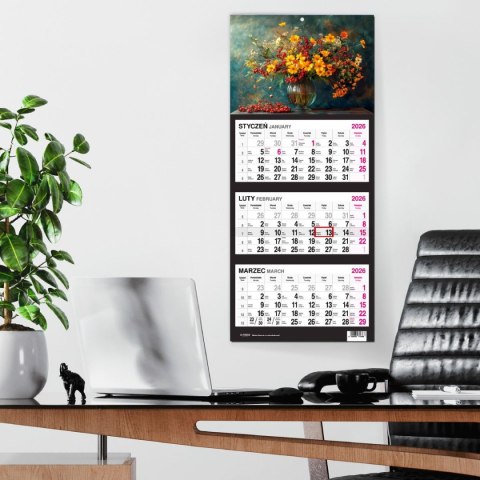 Kalendarz ścienny BUKIET 310mm x 790mm Press