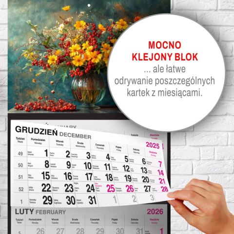 Kalendarz ścienny BUKIET 310mm x 790mm Press