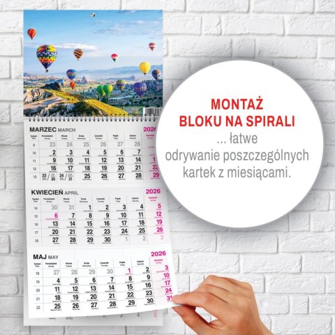 Kalendarz ścienny BUKIET 310mm x 790mm Press
