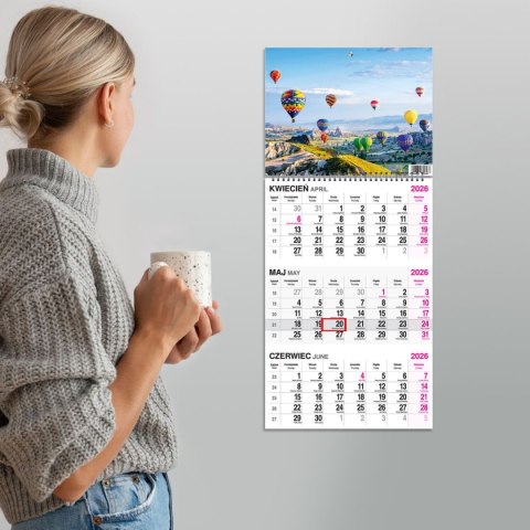 Kalendarz ścienny BUKIET 310mm x 790mm Press