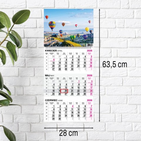 Kalendarz ścienny BUKIET 310mm x 790mm Press