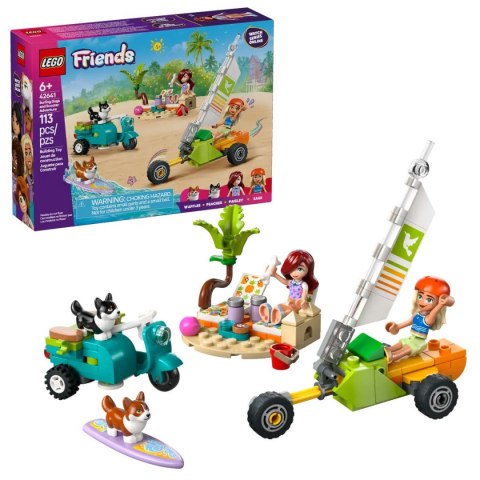 Klocki konstrukcyjne Friends Przygoda z surfującymi psami i skuterem Lego (42641) Klocki konstrukcyjne Friends Przygoda z surfującymi psami i skuterem Lego (42641)