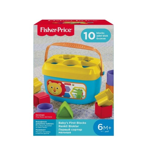 Klocki plastikowe pierwsze klocki malucha Fisher Price (ffc84)