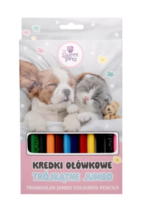 Kredki ołówkowe The sweet pets trójkątne 12 kol. Beniamin Kredki ołówkowe The sweet pets trójkątne 12 kol. Beniamin