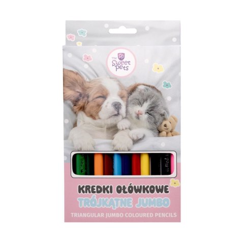 Kredki ołówkowe The sweet pets trójkątne 12 kol. Beniamin Kredki ołówkowe The sweet pets trójkątne 12 kol. Beniamin