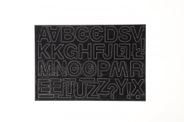 Litery samoprzylepne czarny Farro