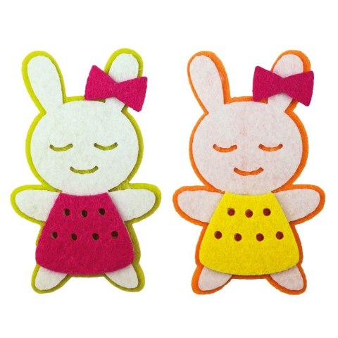 Naklejka (nalepka) Craft-Fun Series króliczki w sukienkach Titanum (2615X)