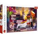 Puzzle koci wieczór 2000 el. Trefl (27126)