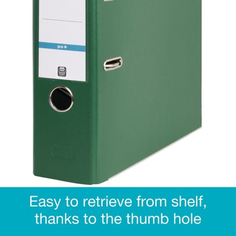 Segregator dźwigniowy 8 cm Pro+ A4 80mm zielony Elba (100202174)