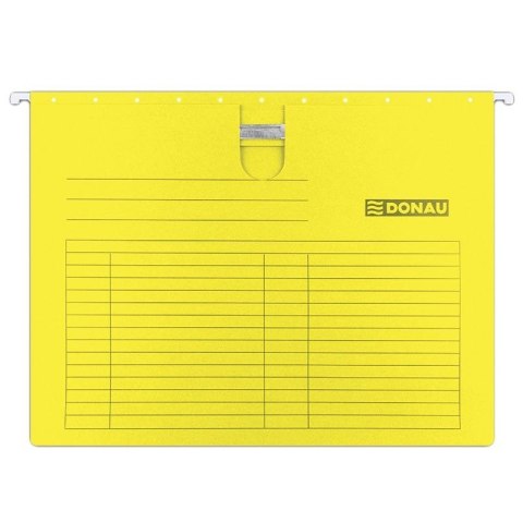 Teczka zawieszkowa A4 żółty karton 230g [mm:] 240x320 Donau (7430001PL-11)