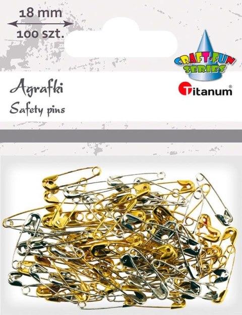 Agrafka Craft-Fun Series agrafka mini złoty/srebrny Titanum Agrafka Craft-Fun Series agrafka mini złoty/srebrny Titanum