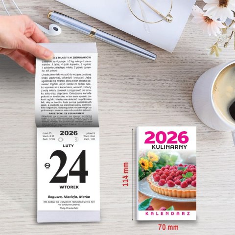 Kalendarz ścienny ZDZIERAK KULINARNY B7 Press