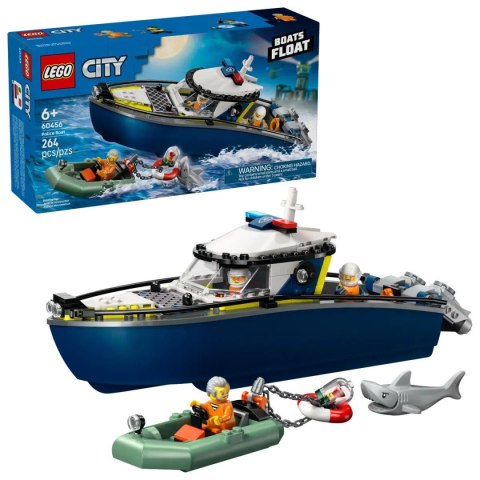 Klocki konstrukcyjne City Pościg łodzią policyjną Lego (60456) Klocki konstrukcyjne City Pościg łodzią policyjną Lego (60456)