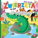 Książka dla dzieci Zwierzęta w zoo. Duże puzzle Aksjomat Książka dla dzieci Zwierzęta w zoo. Duże puzzle Aksjomat