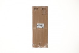 Opakowanie ozdobne na butelkę naturalne 10szt szara [mm:] 75x75x 310 Paw (OP-PN-1)
