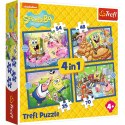 Puzzle Sponge Bob 4w1 4w1 el. Trefl (34674)