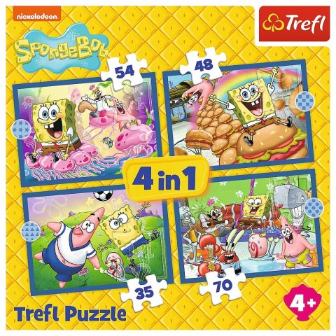 Puzzle Sponge Bob 4w1 4w1 el. Trefl (34674)