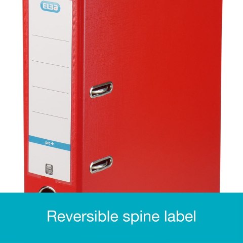 Segregator dźwigniowy 8 cm Pro+ A4 80mm czerwony Elba (100202172)