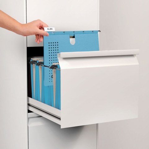 Skoroszyt Chic Ultimate wiszący A4 żółty karton 230g Elba (100552095)