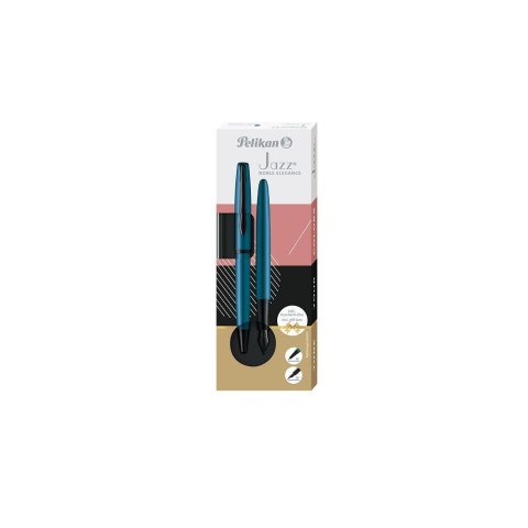Zestaw piśmienniczy Jazz Noble Elegance Aqua pióro+długopis Pelikan (400198413) Zestaw piśmienniczy Jazz Noble Elegance Aqua pióro+długopis Pelikan (400198413)