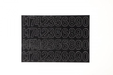 Cyfry samoprzylepne czarne Farro (35mm)