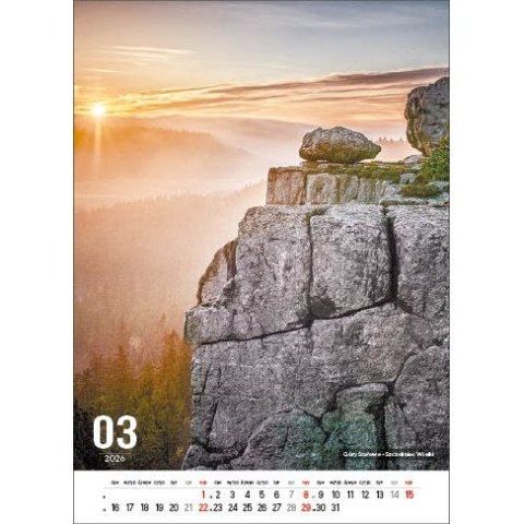 Kalendarz ścienny POLSKIE GÓRY 13-kartkowe- 330mm x 500mm Jotan (W117)