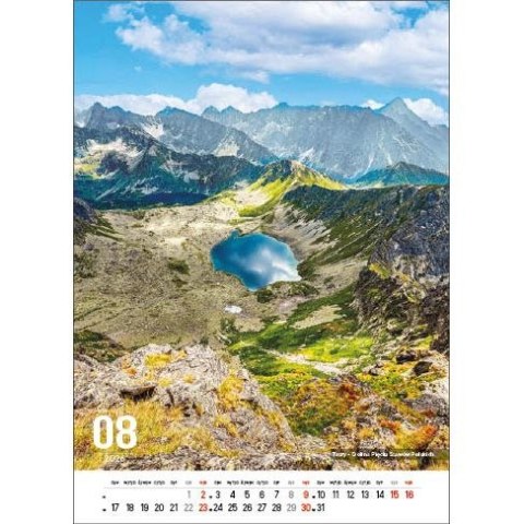 Kalendarz ścienny POLSKIE GÓRY 13-kartkowe- 330mm x 500mm Jotan (W117)
