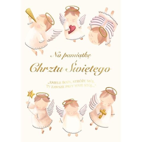 Kartka składana Karnet A5 CHRZEST ANIOŁKI A5 Henry (5905701487240) Kartka składana Karnet A5 CHRZEST ANIOŁKI A5 Henry (5905701487240)
