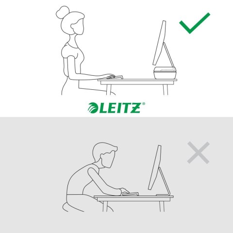 Podstawka ergo ciemno szara Leitz (65040089) Podstawka ergo ciemno szara Leitz (65040089)