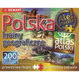 Puzzle Polska:krainy geograficzne 200 el. Demart