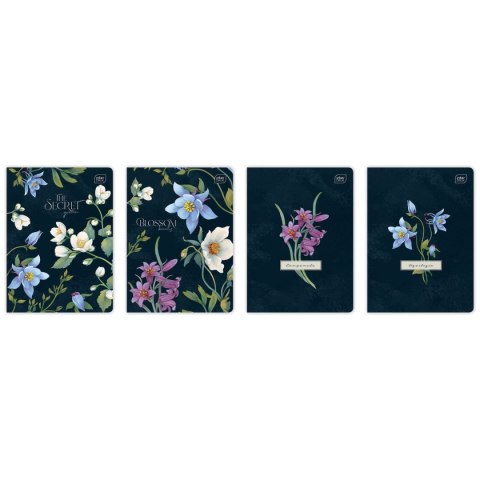 Zeszyt HYBRID FLORI A5 80k. 70g krata Interdruk