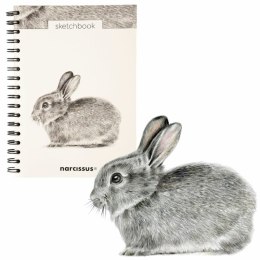 Blok artystyczny szkicownik królik B5 120g 60k Narcissus