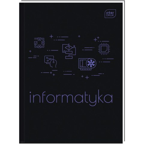 Brulion INFORMATYKA A5 80k. 70g krata Interdruk