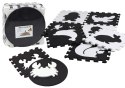 Mata dla malucha Puzzle Mata Kontrastowa Edukacyjna Pianka EVA Czarno-Białe 19 ele. Lean (17481)