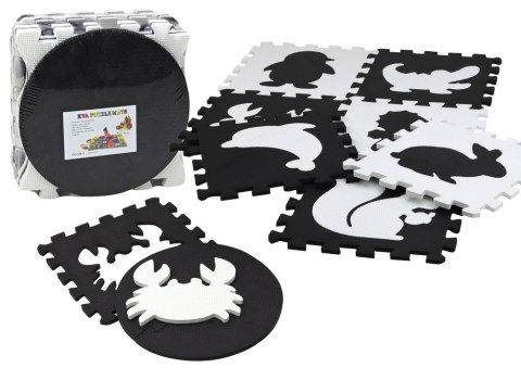 Mata dla malucha Puzzle Mata Kontrastowa Edukacyjna Pianka EVA Czarno-Białe 19 ele. Lean (17481) Mata dla malucha Puzzle Mata Kontrastowa Edukacyjna Pianka EVA Czarno-Białe 19 ele. Lean (17481)
