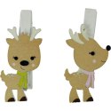 Ozdoba drewniana Craft-Fun Series klamerki XMAS renifery Titanum (AQE19118-3)