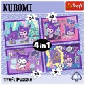 Puzzle Hello Kitty Dzień Kuromi 4w1 el. Trefl (34676)