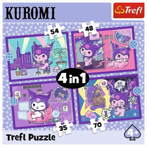 Puzzle Hello Kitty Dzień Kuromi 4w1 el. Trefl (34676)